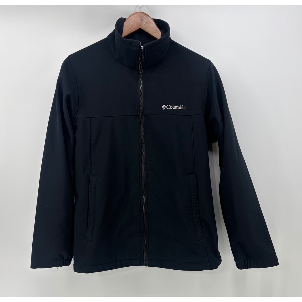 Columbia Bowen Lake Jacket Men's Size Medium Black Full Zip Soft Shell XM6093